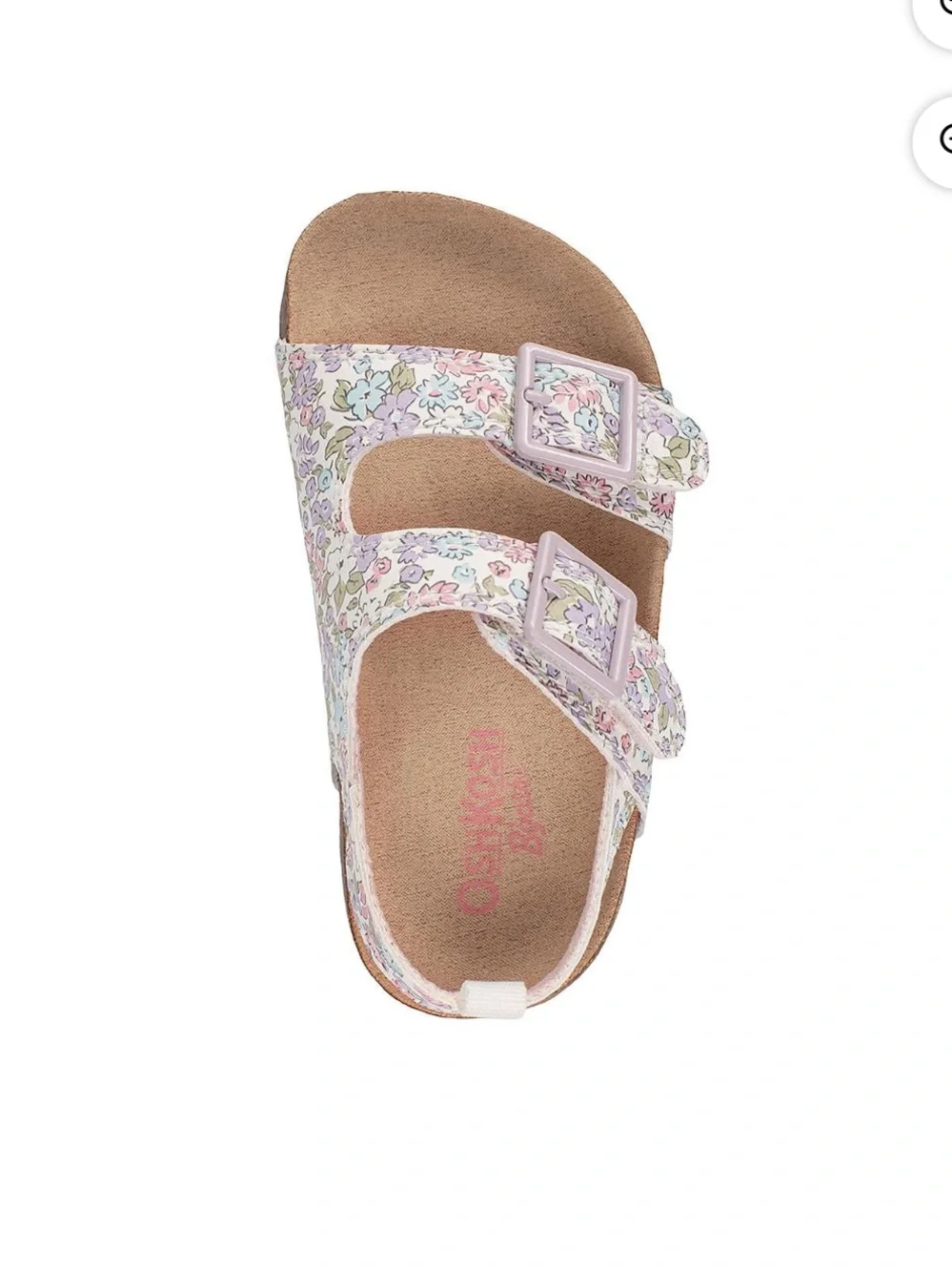 Nwt girls Floral footbed sandals from Oshkosh size 10